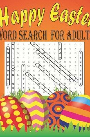 Cover of Happy Easter word search for adults
