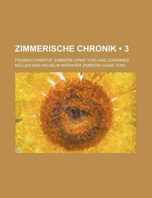 Book cover for Zimmerische Chronik (3)