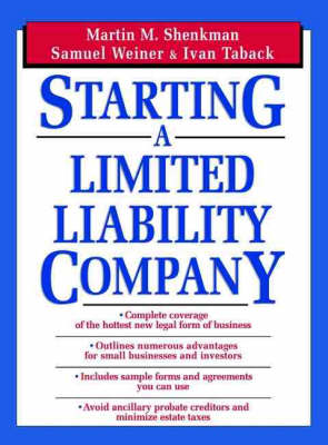 Book cover for Starting a Limited Liability Company