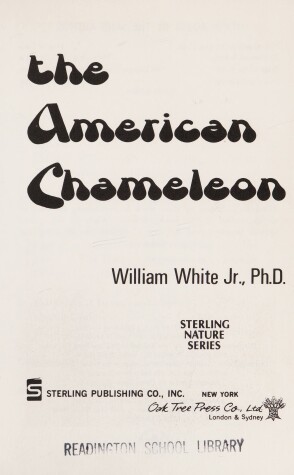 Book cover for The American Chameleon