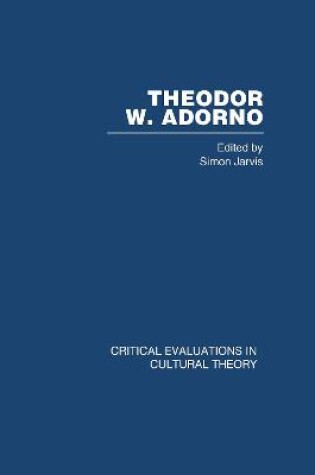 Cover of Theod Ador Crit Eval Cult V4