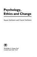 Cover of Psychology, Ethics and Change