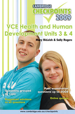 Cover of Cambridge Checkpoints VCE Health and Human Development Units 3 and 4 2009