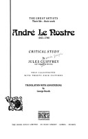 Book cover for Andre Le Nostre