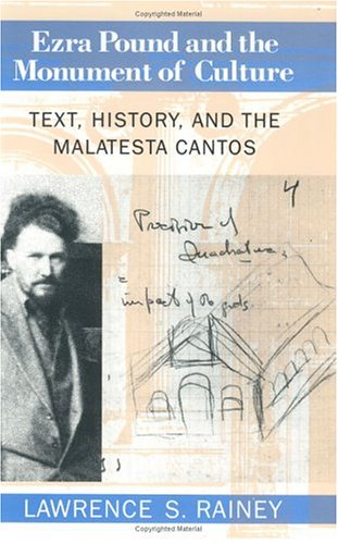 Book cover for Ezra Pound and the Monument of Culture