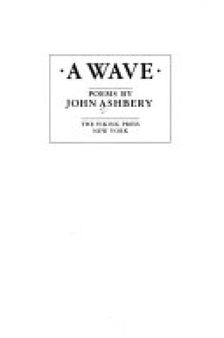 Cover of A Wave