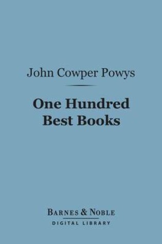 Cover of One Hundred Best Books (Barnes & Noble Digital Library)