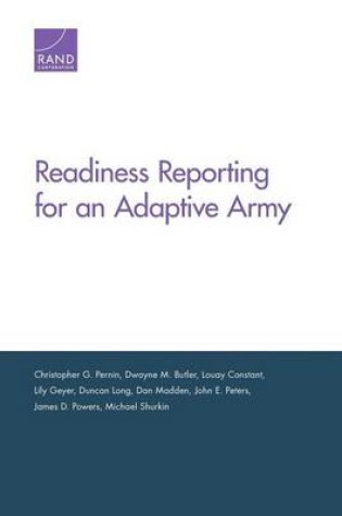 Cover of Readiness Reporting for an Adaptive Army