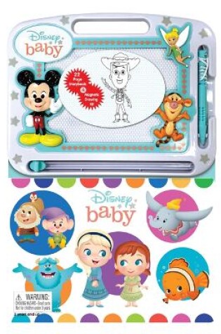 Cover of Disney Baby: Activity Book Learning, Writing, Sketching with Magnetic Drawing Doodle Pad for Kids