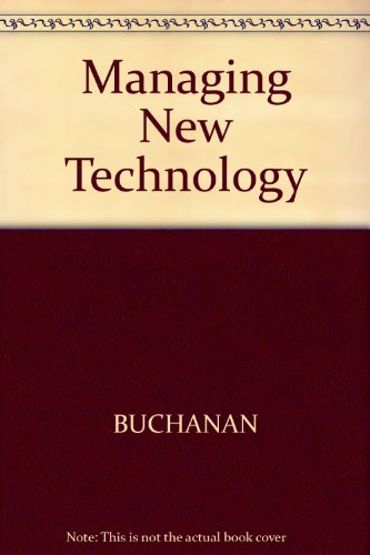 Book cover for Managing New Technology