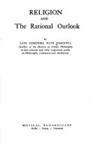 Cover of Religion & Rational Outlook