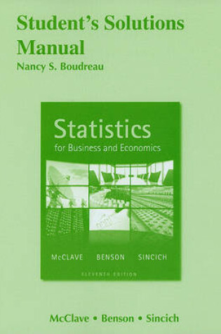 Cover of Student Solutions Manual for Statistics for Business and Economics