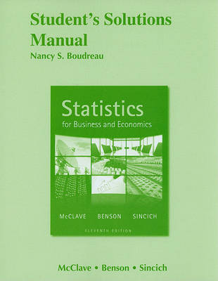 Book cover for Student Solutions Manual for Statistics for Business and Economics