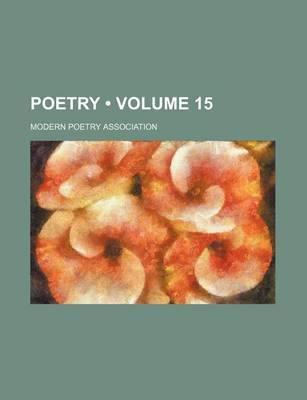 Book cover for Poetry (Volume 15)