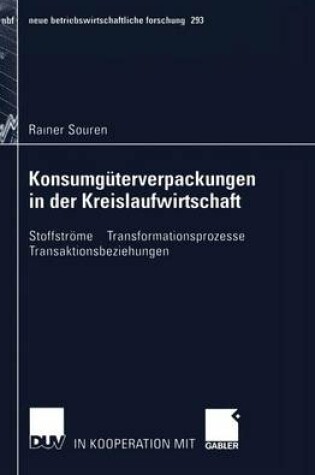 Cover of Konsumgüterverpackungen in der Kreislaufwirtschaft