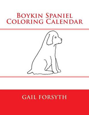 Book cover for Boykin Spaniel Coloring Calendar