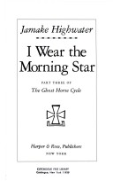 Book cover for I Wear the Morning Star