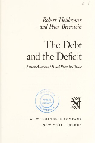 Cover of DEBT & THE DEFICIT CL