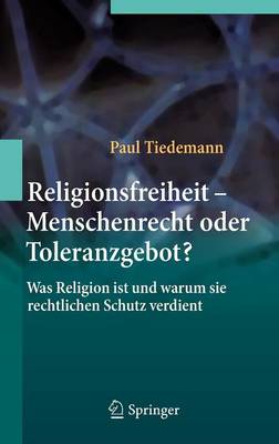 Cover of Religionsfreiheit - Menschenrecht Oder Toleranzgebot?