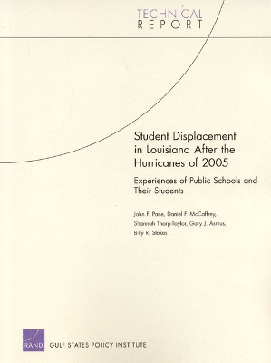 Book cover for Student Displacement in Louisiana After the Hurricanes of 2005