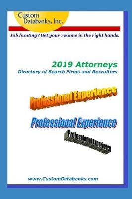 Book cover for 2019 Attorneys Directory of Search Firms and Recruiters