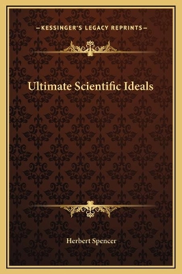 Book cover for Ultimate Scientific Ideals