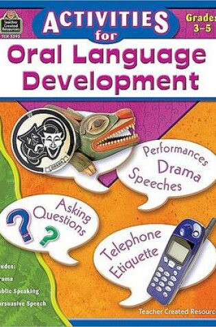 Cover of Activities for Oral Language Development