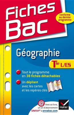 Book cover for Fiches Bac Geographie Tle L, Es