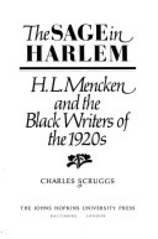 Cover of Sage in Harlem