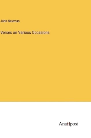 Cover of Verses on Various Occasions