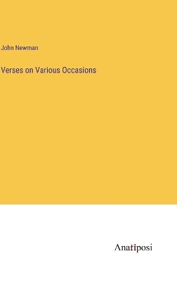 Book cover for Verses on Various Occasions