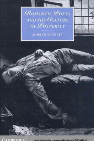 Cover of Romantic Poets and the Culture of Posterity