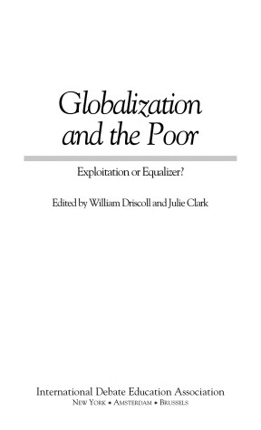 Book cover for Globalization and the Poor