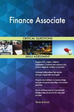 Cover of Finance Associate Critical Questions Skills Assessment