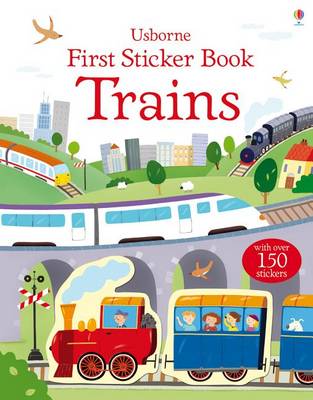 Book cover for First Sticker Book Trains