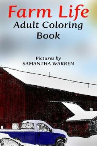 Cover of Farm Life Adult Coloring Book