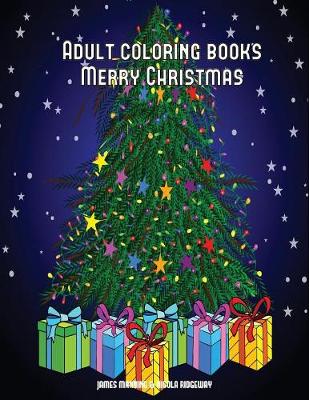 Cover of Adult coloring books (Merry Christmas)