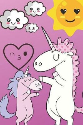 Cover of Unicorn Kawaii Themed Journal And Sketchbook - 120 Pages 6x9