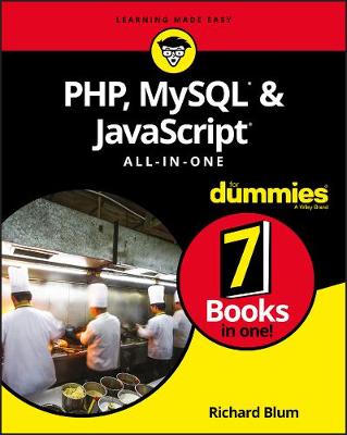 Book cover for PHP, MySQL, & JavaScript All-in-One For Dummies