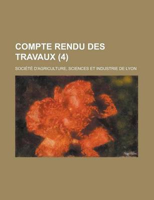 Book cover for Compte Rendu Des Travaux (4)