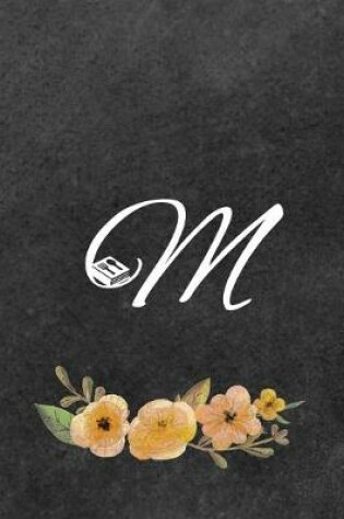 Cover of Initial Monogram Letter M on Chalkboard