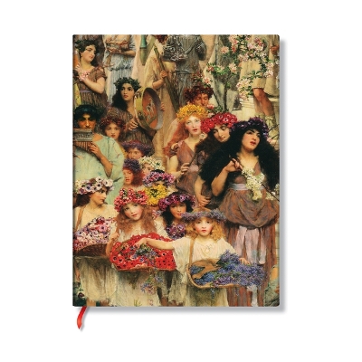 Book cover for Spring (Lawrence Alma-Tadema) Midi Lined Hardback Journal (Elastic Band Closure)