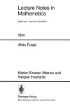 Book cover for Kdhler-Einstein Metrics and Integral Invariants