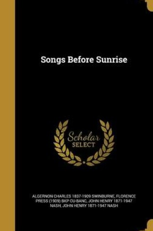 Cover of Songs Before Sunrise