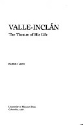 Cover of Valle-Inclan