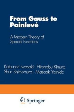 Cover of From Gauss to Painleve