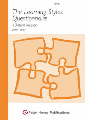 Book cover for Learning Styles Questionnaire (LSQ), PHP 40 item - 1015