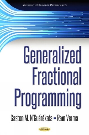 Cover of Generalized Fractional Programming