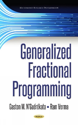 Book cover for Generalized Fractional Programming