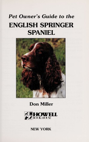 Book cover for Pet Owner'S Guide to the English Springer Span Iel